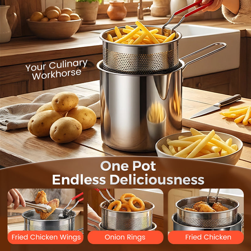 🔥LAST DAY SALE 54% OFF🎁304 Stainless Steel Multifuntional Fryer