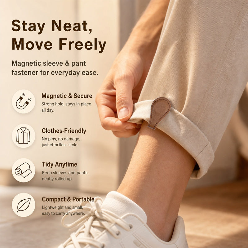 🧲👕 Magnetic adjuster for sleeves and hem