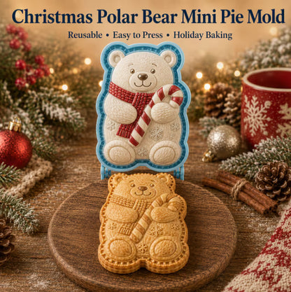 ⏳ Last Day 48% OFF – 🎄Christmas Mini Pie Mold Collection | Reusable Embossed Molds for Shaping Detailed Santa, Snowman, Reindeer, Tree & Holiday Pies 🥧✨