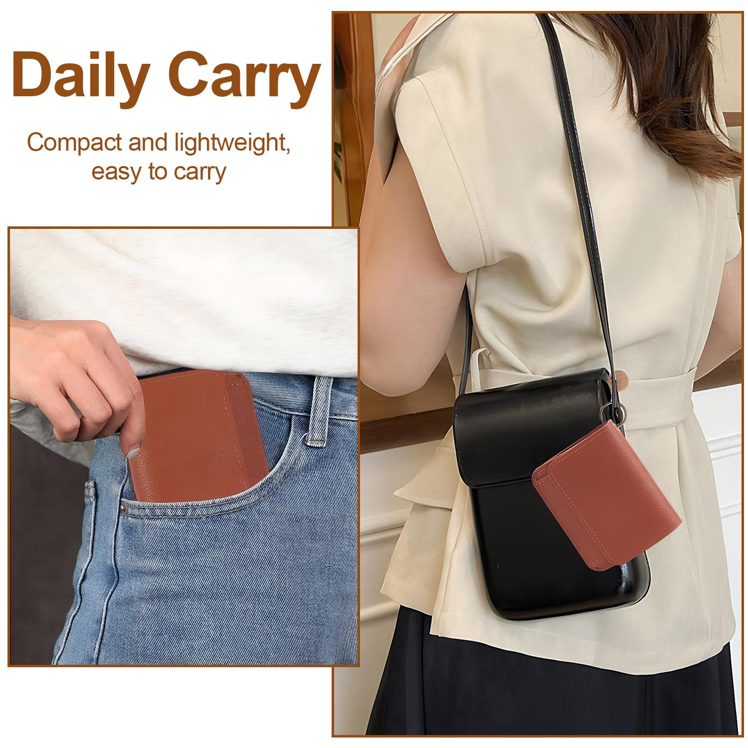 🎁HOT SALE🔥Elegant and Minimalist Women's Slim Short Wallet – with RFID protection, card slots, a bill compartment, and an ID window