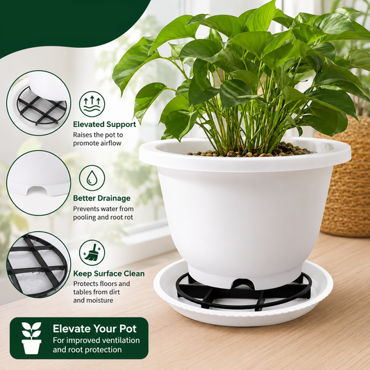 Plant Pot Riser Stand for Better Drainage & Healthy Roots