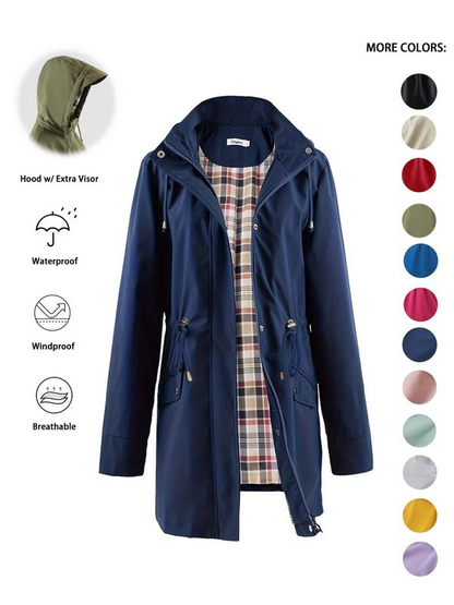 🔥This Week's Special Price:£25.99!!🧥💦Womens Chic. Lightweight. Waterproof Jacket🍃-Unleash Style and Durability in Any Storm!
