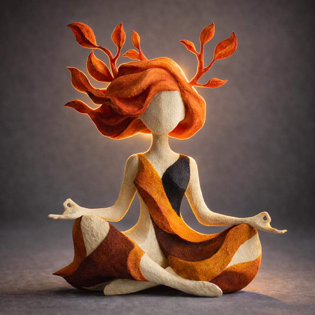 🌿 Serene Goddess of Nature Sculpture: Ethereal Earthy Home & Meditation Decor! ✨