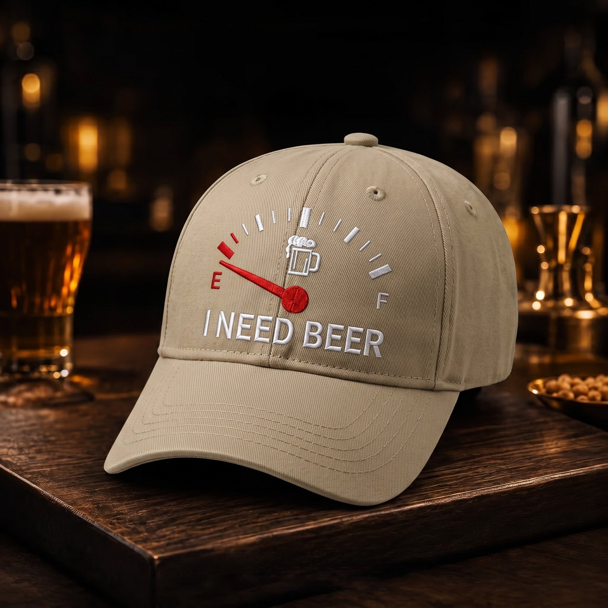 🔥LAST DAY 50% OFF - 🍺 I NEED BEER Embroidered Baseball Cap – Unisex Memorial Hat🧢 100% Cotton