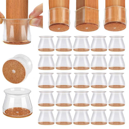 ✨ Universal Rubber Chair Leg Protectors - Suitable for all chair leg shapes, scratch-resistant and durable, the ultimate solution to protect your floors.