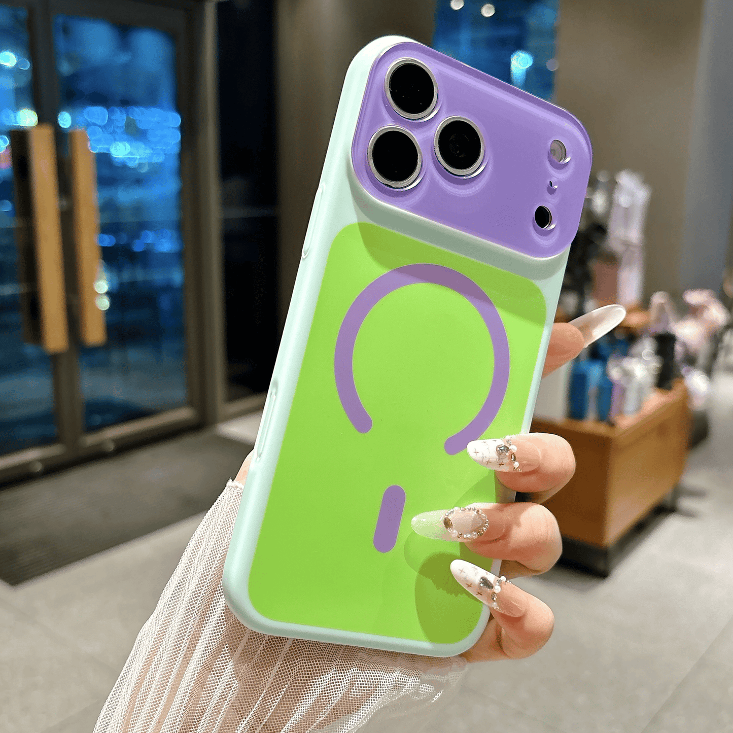 🎨Dopamine Color Block Magnetic Phone Case for iPhone✨