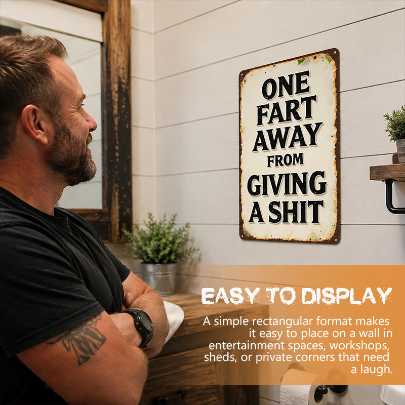 🛠 Sarcastic Vintage Metal Wall Sign — Bring Hilarious Personality to Your Garage & Bar! ✨🛠️