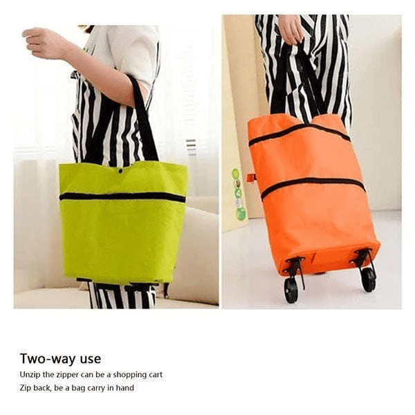 🏆 Last Day Special Price £9.99 ! 🔥 2-in-1 Shopping Bag Foldable Green Bag