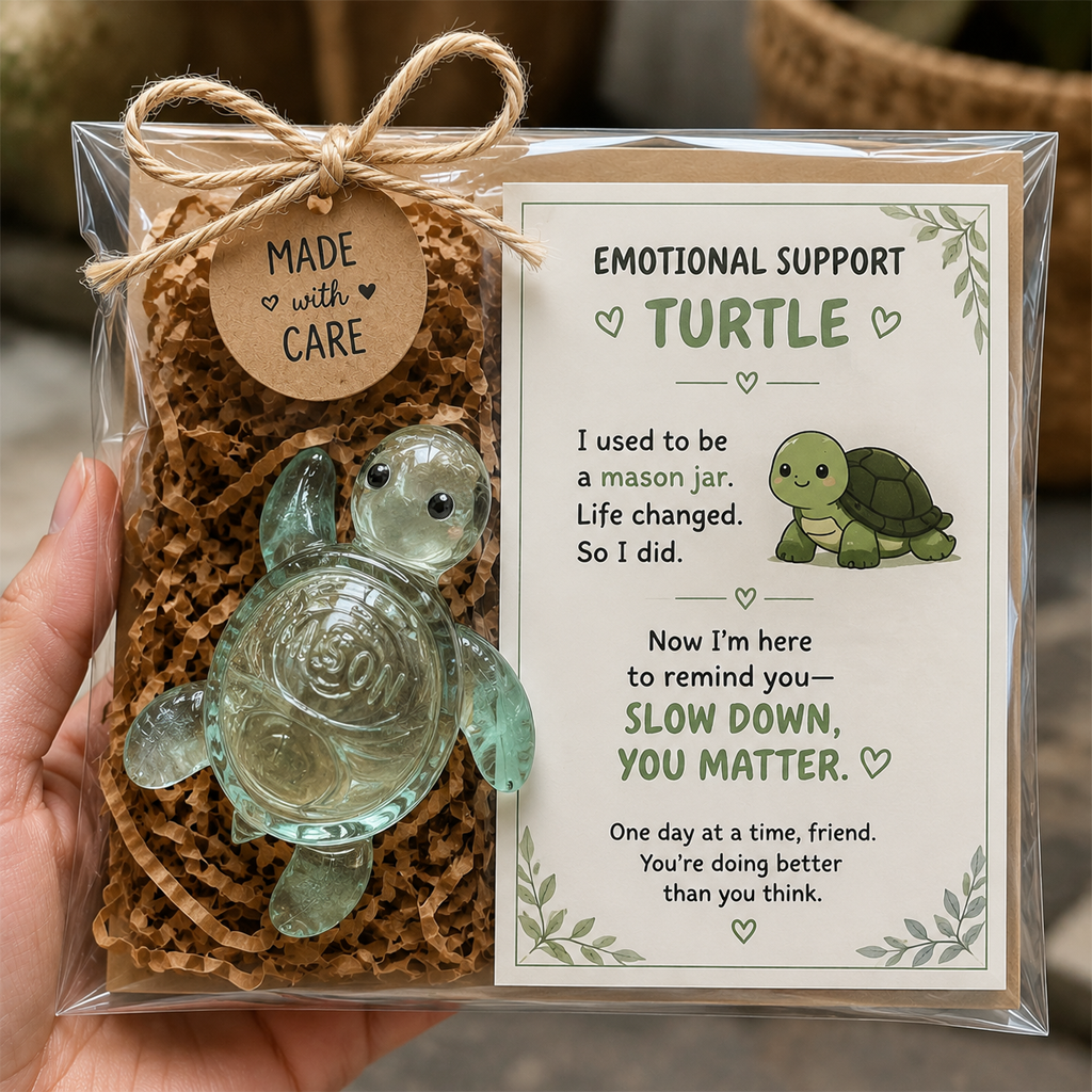 Original Recycled Glass Support Turtle