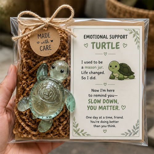 Original Recycled Glass Support Turtle