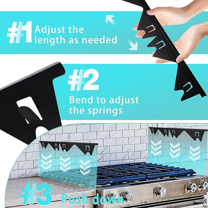 🔥 🎁Retractable Stainless Steel Stove Gap Covers