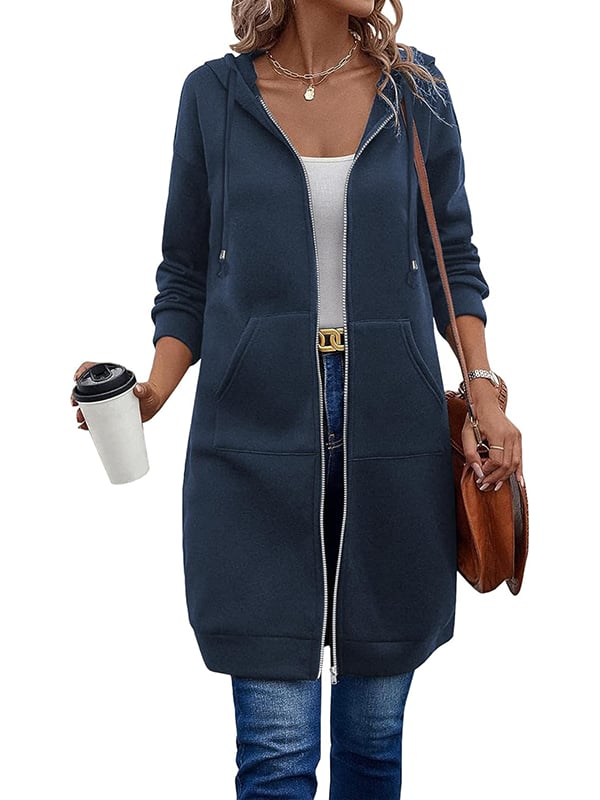 ⏳LAST DAY SALE ONLY￡14.99!!🦓🌿Women Casual Zip up Fleece Hoodies
