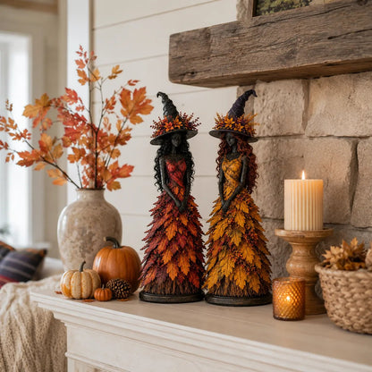🔥🧙Enchanted Autumn Witch Figurine (✨2026 Limited Edition)