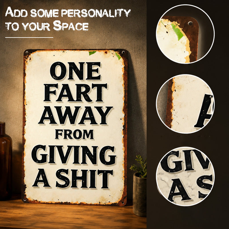 🛠 Sarcastic Vintage Metal Wall Sign — Bring Hilarious Personality to Your Garage & Bar! ✨🛠️