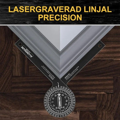 📐 Perfect Mitre Joints Every Time – 7" Aluminium Angle Finder for Mitre Saws. No More Guesswork. UK Stock