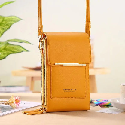 👜 📱 Simple and elegant women's touchscreen crossbody phone wallet