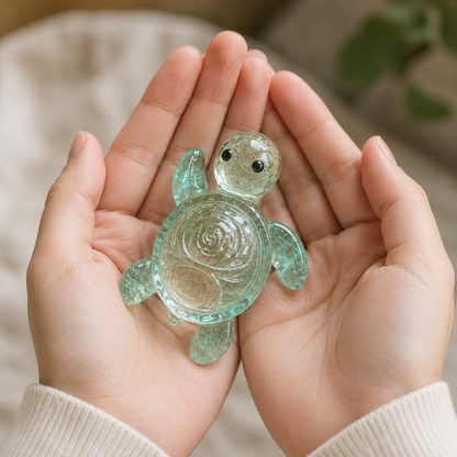 Original Recycled Glass Support Turtle