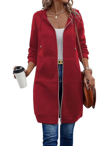 ⏳LAST DAY SALE ONLY￡14.99!!🦓🌿Women Casual Zip up Fleece Hoodies