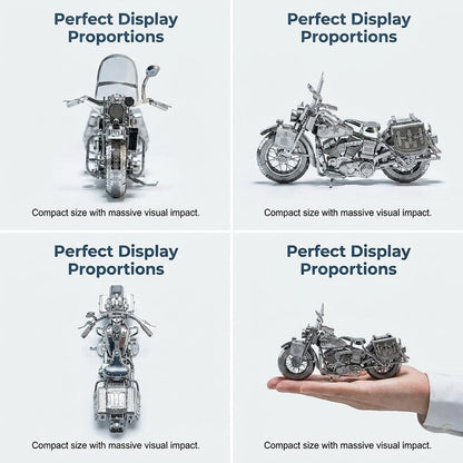 🔥Last Day 49% OFF - Silver Motorcycle 3D Metal Assembly Puzzle