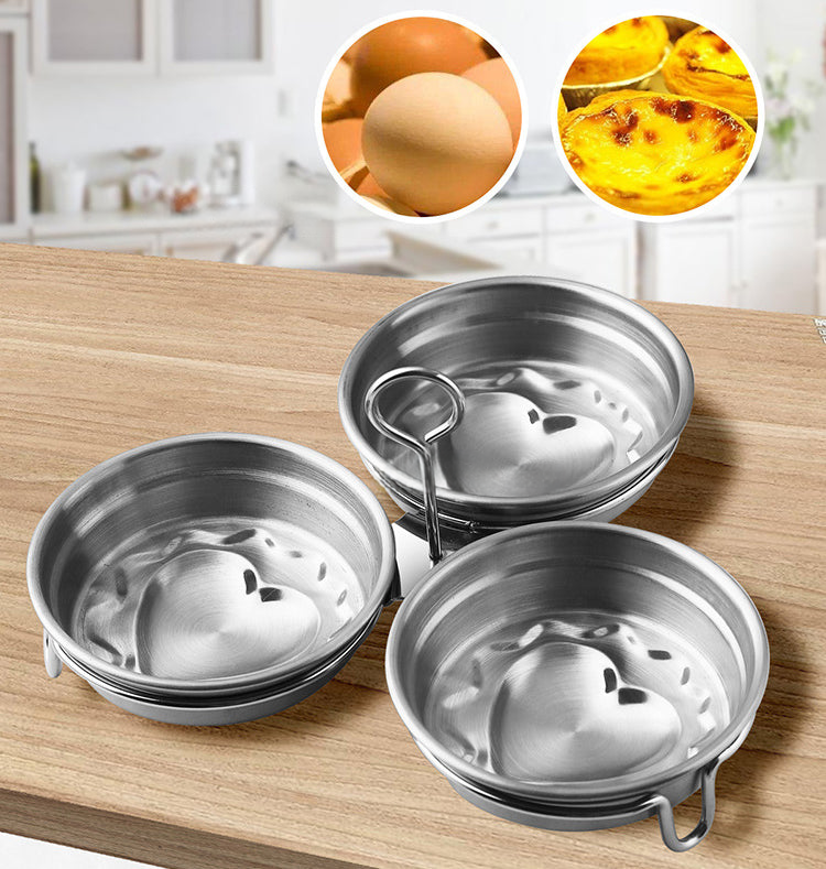 📢📢40% OFF !! ⏰ 304 Stainless Steel Egg Cooker – Premium Food-Grade, Sturdy Mold Frame & Easy Unmolding ✨
