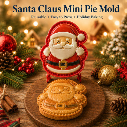 ⏳ Last Day 48% OFF – 🎄Christmas Mini Pie Mold Collection | Reusable Embossed Molds for Shaping Detailed Santa, Snowman, Reindeer, Tree & Holiday Pies 🥧✨