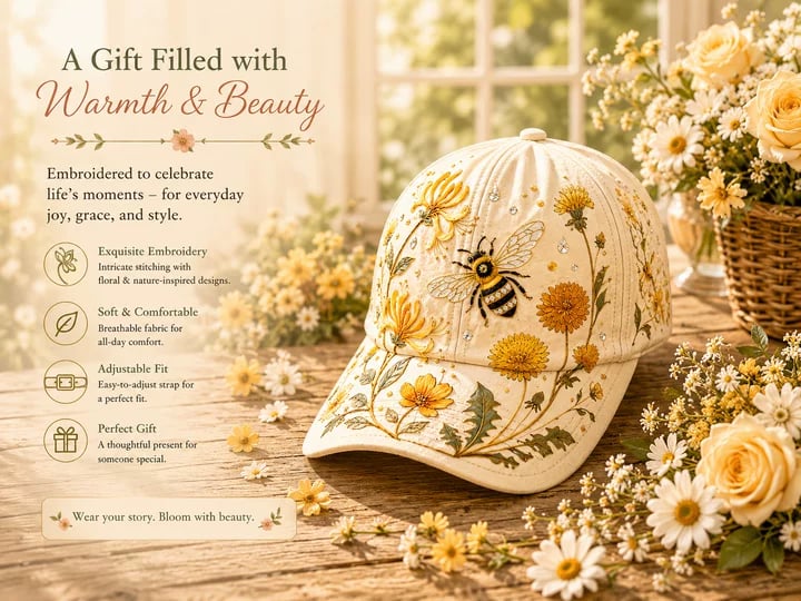 🔥Last Day 48% OFF 🌸🌿 Garden Morning Cap (✨2026 Limited Edition)