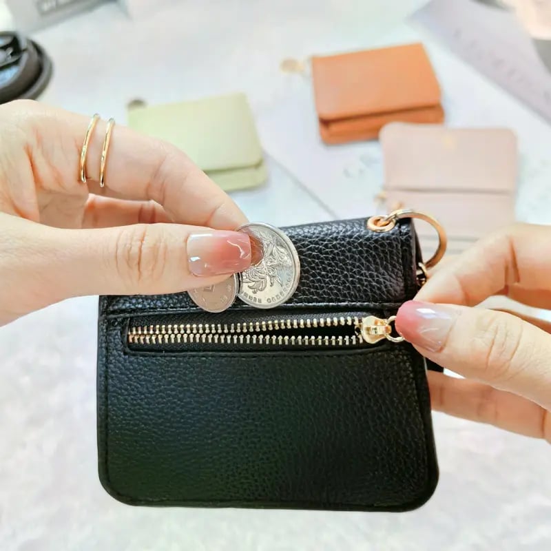 🎁HOT SALE🔥Elegant and Minimalist Women's Slim Short Wallet – with RFID protection, card slots, a bill compartment, and an ID window