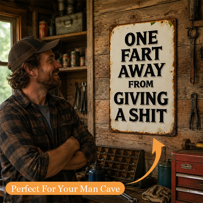 🛠 Sarcastic Vintage Metal Wall Sign — Bring Hilarious Personality to Your Garage & Bar! ✨🛠️