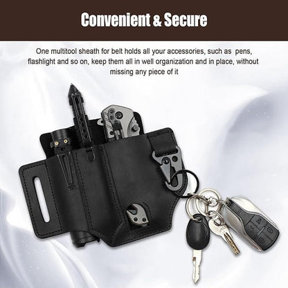 🛠️ Genuine Leather EDC Tool Waist Pouch, Outdoor Utility Belt Bag
