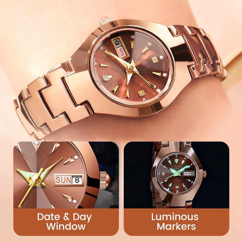🏆 Last Day Special Price £9.99! 💐Elegant Casual Waterproof Quartz Watch Women Gift