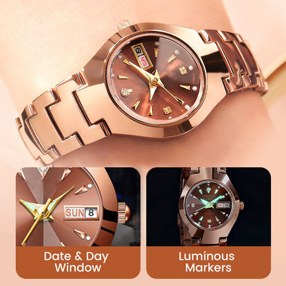🏆 Last Day Special Price £9.99! 💐Elegant Casual Waterproof Quartz Watch Women Gift