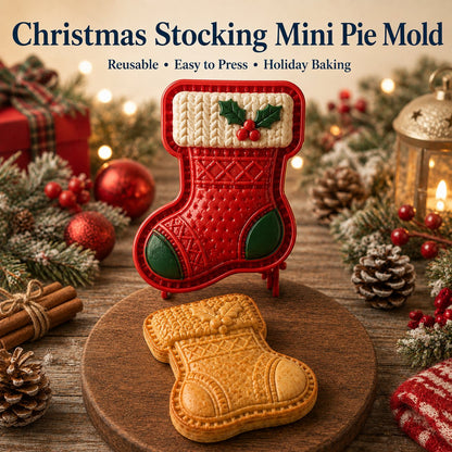 ⏳ Last Day 48% OFF – 🎄Christmas Mini Pie Mold Collection | Reusable Embossed Molds for Shaping Detailed Santa, Snowman, Reindeer, Tree & Holiday Pies 🥧✨