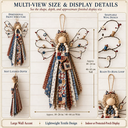 ⏳ Last Day 49% OFF – 🪽 Beginner-Friendly DIY Layered Fabric Angel Hanging Kit | Complete Kit with All Tools & Step-by-Step Guide Included 💕