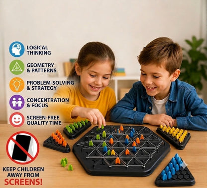 Triangle Hunter: A Board Game for Logic and Geometry Training