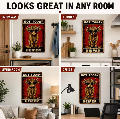 Funny highland cow farmhouse wall decor🐂