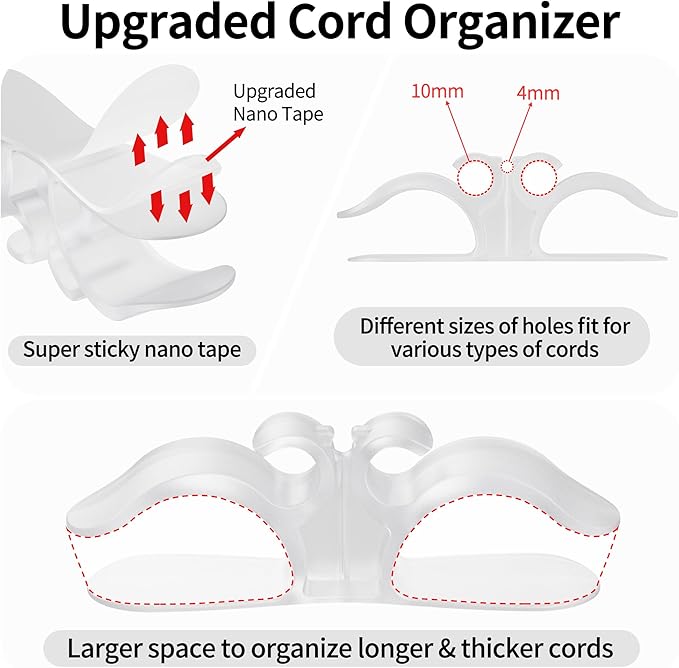6-Pack Upgraded Appliance Cord Organizer