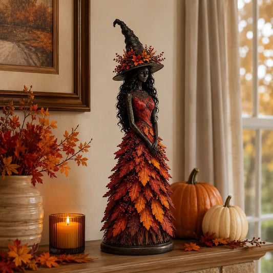 🔥🧙Enchanted Autumn Witch Figurine (✨2026 Limited Edition)