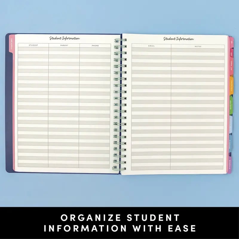 📕Your All-in-One 2026–2027 Teacher Planner ✨Weekly & Monthly Academic Planner & Calendar (from July 2026 to June 2027)