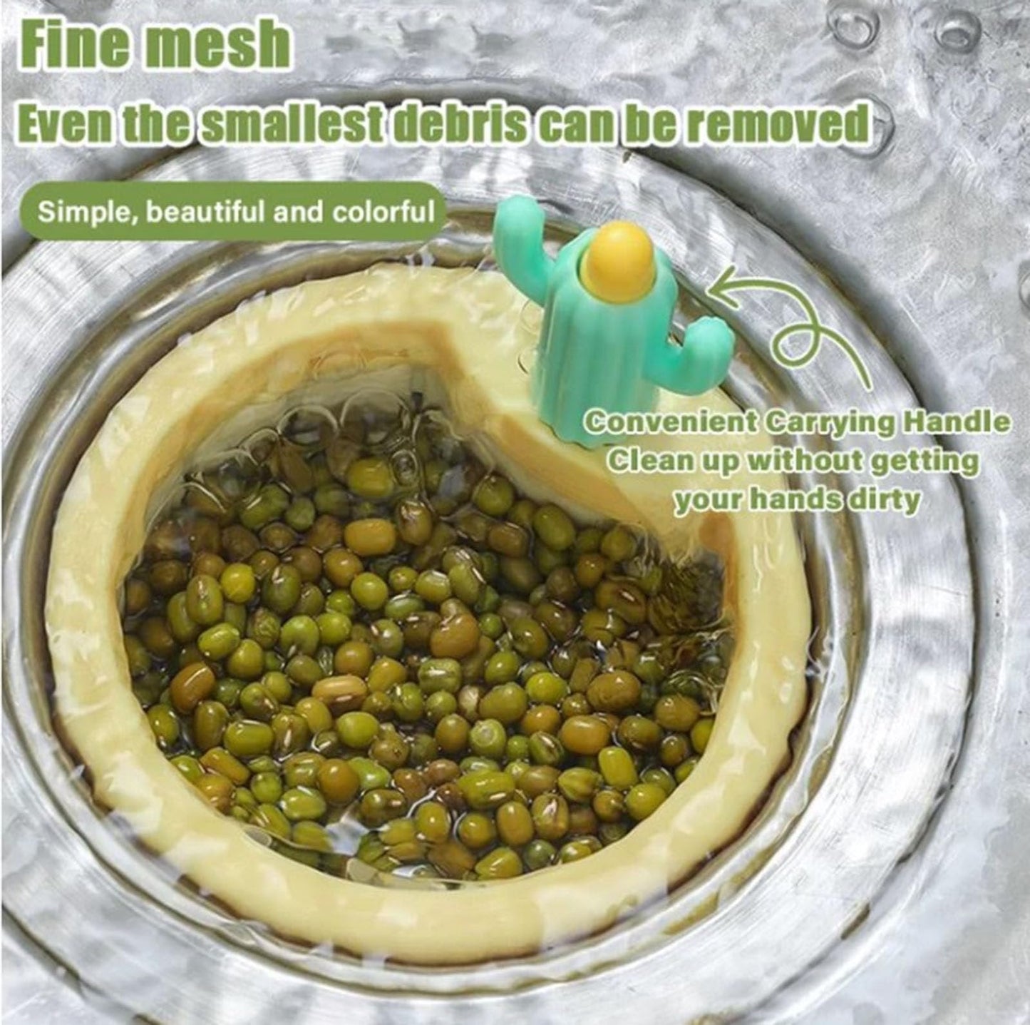 Cactus Kitchen Automatic Dumping Sink Filter🌵