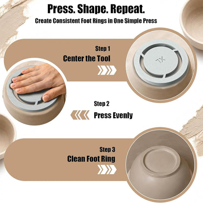 🔥Last Day 47% OFF - Pottery Foot Ring Tool