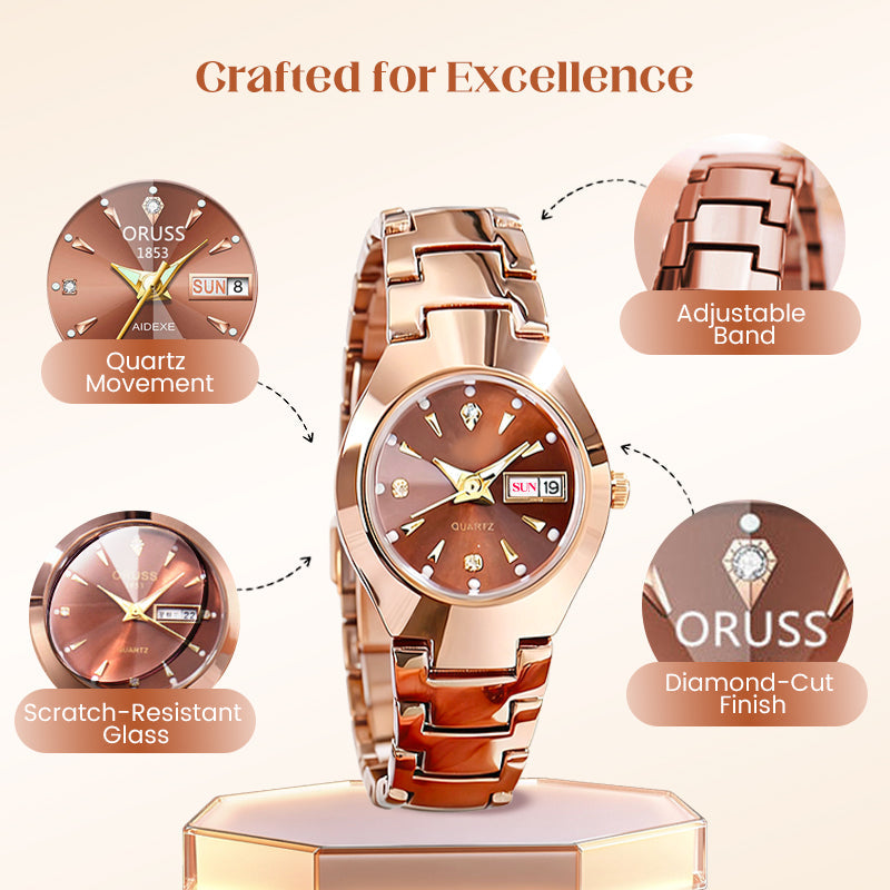 🏆 Last Day Special Price £9.99! 💐Elegant Casual Waterproof Quartz Watch Women Gift