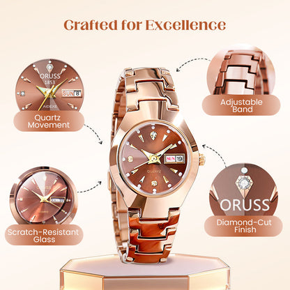 🏆 Last Day Special Price £9.99! 💐Elegant Casual Waterproof Quartz Watch Women Gift