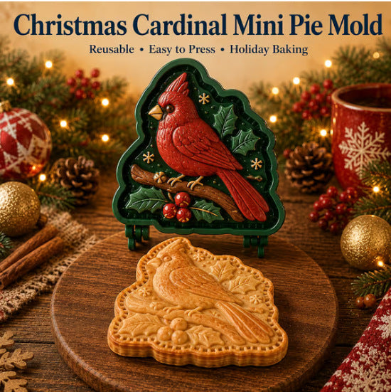 ⏳ Last Day 48% OFF – 🎄Christmas Mini Pie Mold Collection | Reusable Embossed Molds for Shaping Detailed Santa, Snowman, Reindeer, Tree & Holiday Pies 🥧✨