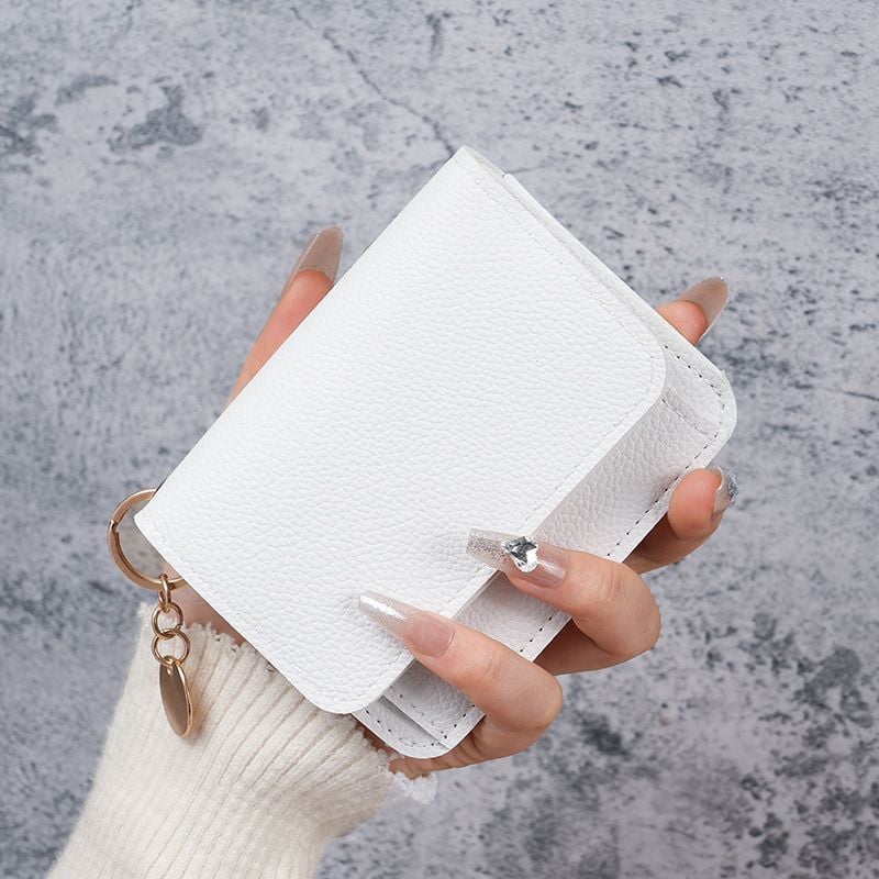 🎁HOT SALE🔥Elegant and Minimalist Women's Slim Short Wallet – with RFID protection, card slots, a bill compartment, and an ID window