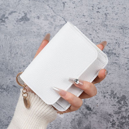 🎁HOT SALE🔥Elegant and Minimalist Women's Slim Short Wallet – with RFID protection, card slots, a bill compartment, and an ID window
