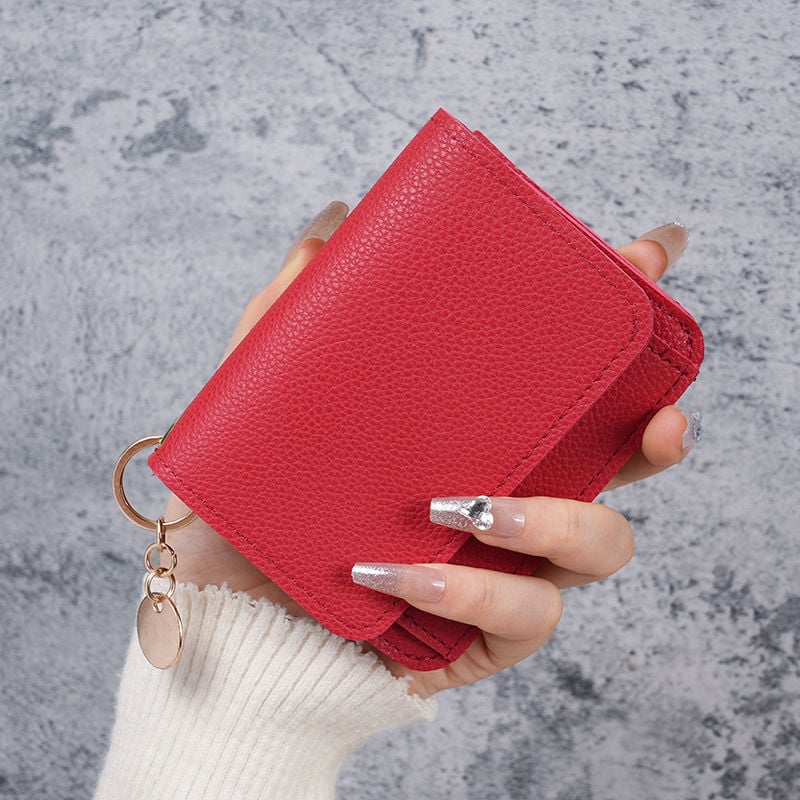 🎁HOT SALE🔥Elegant and Minimalist Women's Slim Short Wallet – with RFID protection, card slots, a bill compartment, and an ID window
