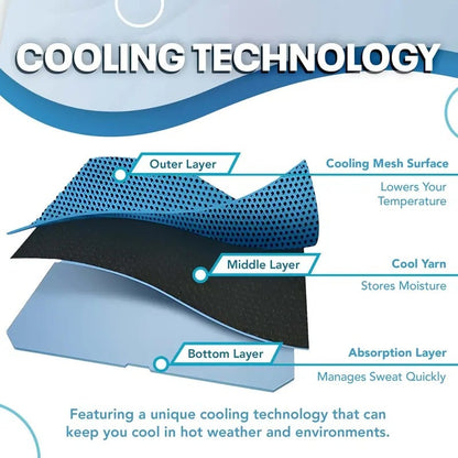 💦Summer Hot Sale -⚡50K+ SOLD!❄️Cold Sweat Towel You Can Use Anywhere, Anytime! Reusable Soft Absorbent Cooling Portable