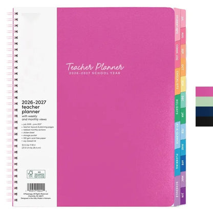 📕Your All-in-One 2026–2027 Teacher Planner ✨Weekly & Monthly Academic Planner & Calendar (from July 2026 to June 2027)