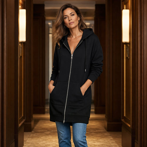 ⏳LAST DAY SALE ONLY￡14.99!!🦓🌿Women Casual Zip up Fleece Hoodies
