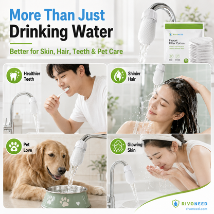 ⏰60%OFF⚡50K+ SOLD!💥Anti-Splash Kitchen Faucet Cotton Filter for Sediment & Rust Removal